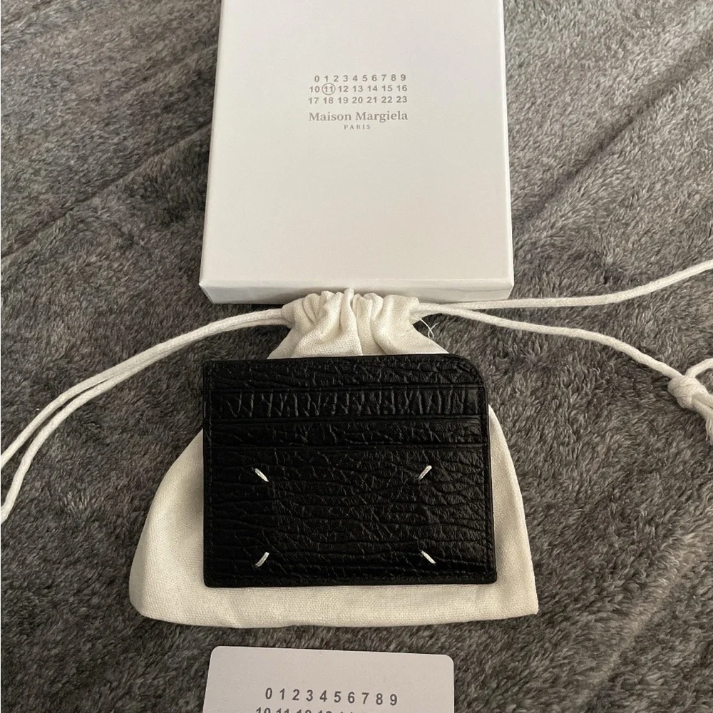 Dior Monogram Card Holder in Black and Cream
